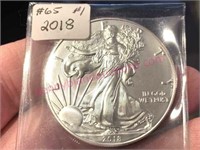 2018 American Eagle silver dollar (1oz .999) #1
