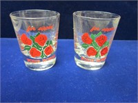 Pair of Four Roses Shot Glasses