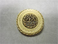 Gold tone circular Pin