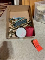 Box Lot Brass Candle Holders