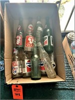 Box Lot Vintage Glass Soda Bottles