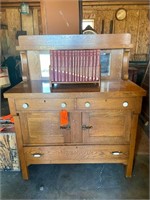 Antique Buffet With Mirror
