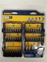 IRWIN 40 PIECE SCREWDRIVER BIT SET