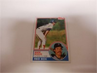 1983 TOPPS WADE BOGGS RC #498 BEAUTIFUL CONDITION