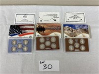 2010, 2013, 2014 U.S. Mint Quarters Proof Set