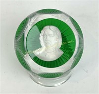 BACCARAT CRYSTAL PAPERWEIGHT - PETER THE GREAT