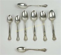 EIGHT BIRKS STERLING CHANTILLY PATTERN SPOONS