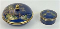 TWO CARLTONWARE COBALT 'NEW MIKADO' CONTAINERS