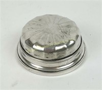 RARE BIRKS STERLING ROUND DISC RING BOX