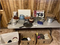 Coffee Pot, Cooke Set, Various Pots & Pans