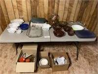 Pyrex Bowls, Corningware, Casserole Dishes
