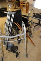 Wheelchair, Crutches, Walker