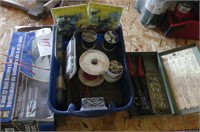Battery Tester and Lot of Hardware and Wire