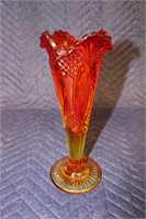 Red Glass Vase