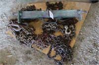Lot of Logging Chains and Drawbar