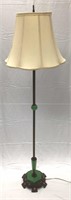 Jadite Brass Floor Lamp