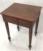 Antique Walnut  End Table with Drawer