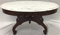 Kimball Victorian Marble Top Coffee Table