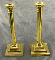 Brass Candle Sticks Made in Portugal