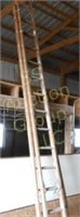 24' wood extension ladder