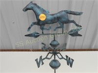 Metal horse weather vane