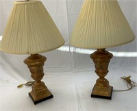 Two Plaster Lamps