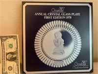 1978 GOEBEL CRYSTAL PLATE IN BOX