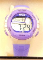New Children's Size Purple Digital Sports Watch.