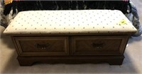 LANE CEDAR CHEST WITH UPHOLSTERED TOP