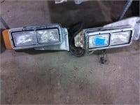 Pair of Peterbilt 379 headlights (used)