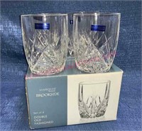 Marquis Waterford double old fashion glasses