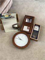 Clocks, wall hangings and mirrors