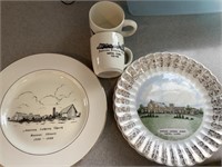 Rantoul American Lutheran Church, 5 plates 4 mugs
