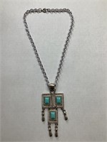 Costume turquoise necklace
