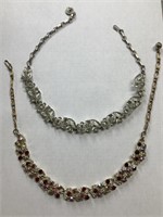 2 choker style necklaces, costume