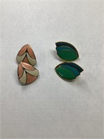 Two pairs of decorative earrings