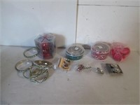 LOT COSTUME JEWELRY, ETC.