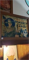 Vintage Movie Poster Romance Rides the Range