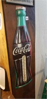 Vintage Coca Cola Bottle Thermometer 
USA 29"
