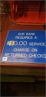 Bad check sign