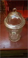 Heavy glass Jar/Canister
11" tall
