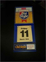 Old Style calendar sign
