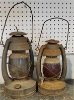 2 barn lanterns