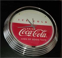 Coca Cola neon clock