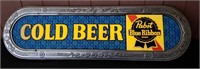 PBR cold beer sign