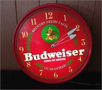 Budweiser light/clock
