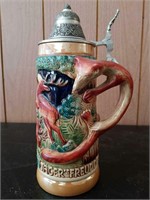 Handpainted German stein