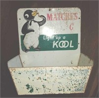 Kool tin matches advertising tray