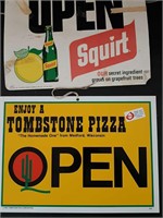 Plastic signs, advertising