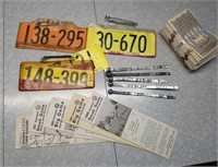 Hunting low, 1960 and 70's deer tags